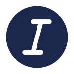 Text Italic Circle SVG Icon
